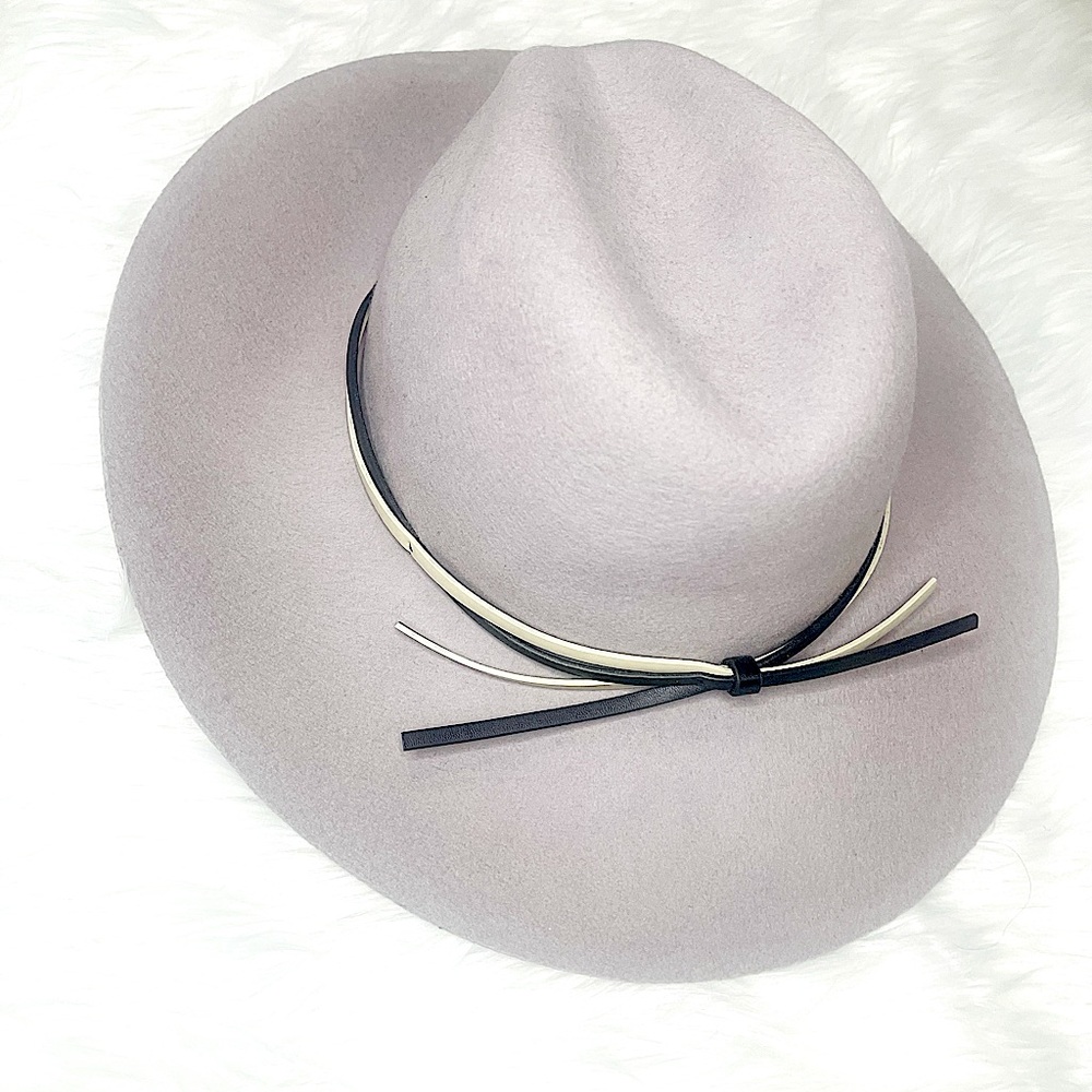 Urban Outfitters Two-Tone Felt Panama Hat - grey
